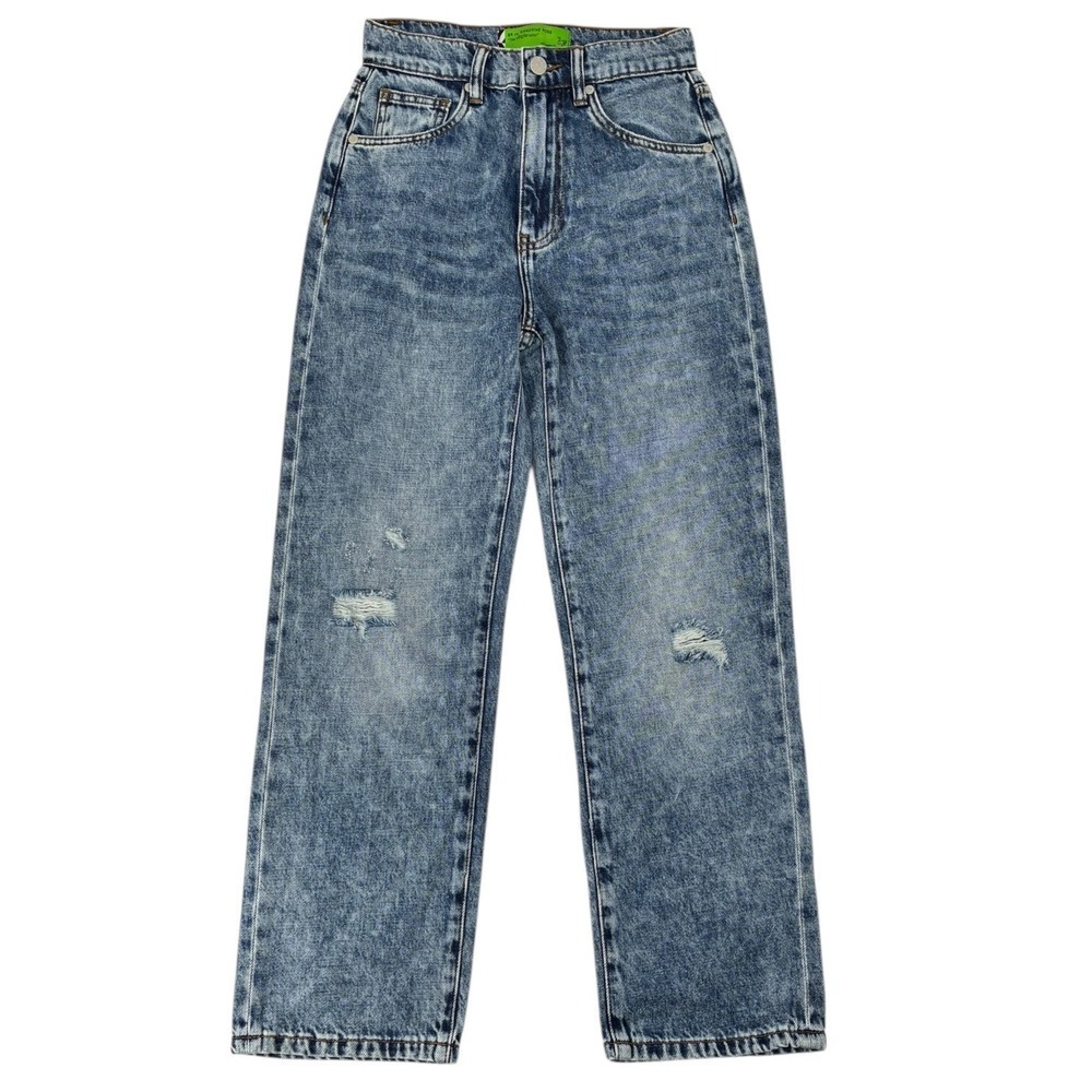 SR vs Sandrine Rose Indigo Cropped Straight Jeans‎ 25 NWT High Rise Virgin Label